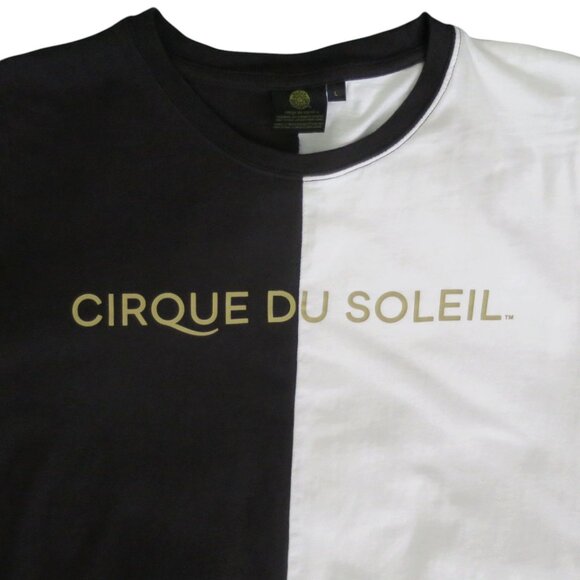 Cirque Du Soleil Black & White Split Tee L - Picture 2 of 8